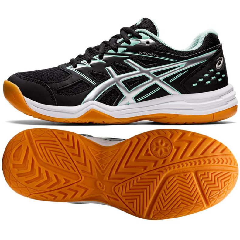 Sapatilhas de voleibol Asics Upcourt 4 W 1072A055 013 preto preto