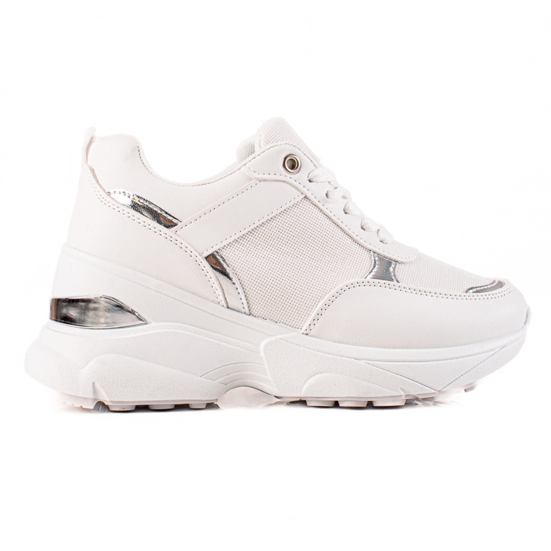 Diamantique Tênis elegantes na plataforma branco