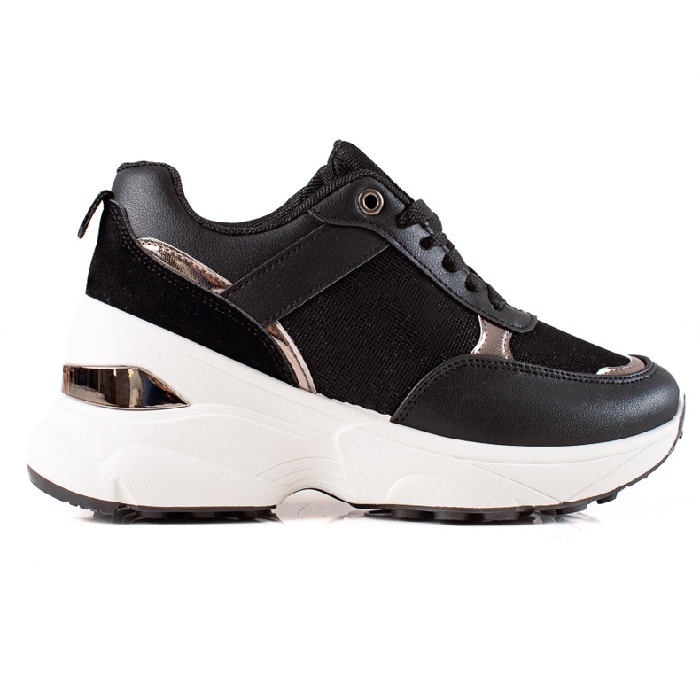 Diamantique Tênis elegantes na plataforma preto