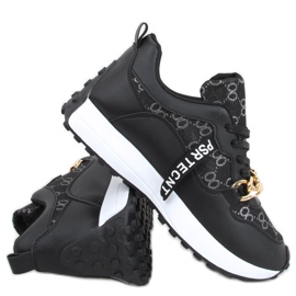 Tênis com corrente Elena Black preto Tênis com corrente Elena Black preto