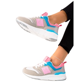 TRENDI Calçados Esportivos Casuais bege multicolorido