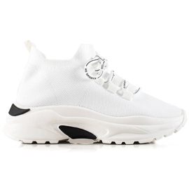 Camo Sapatos Esportivos Confortáveis ​​na Plataforma branco