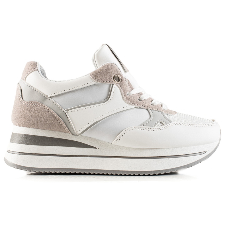 TRENDI Gray espreita na plataforma branco cinza