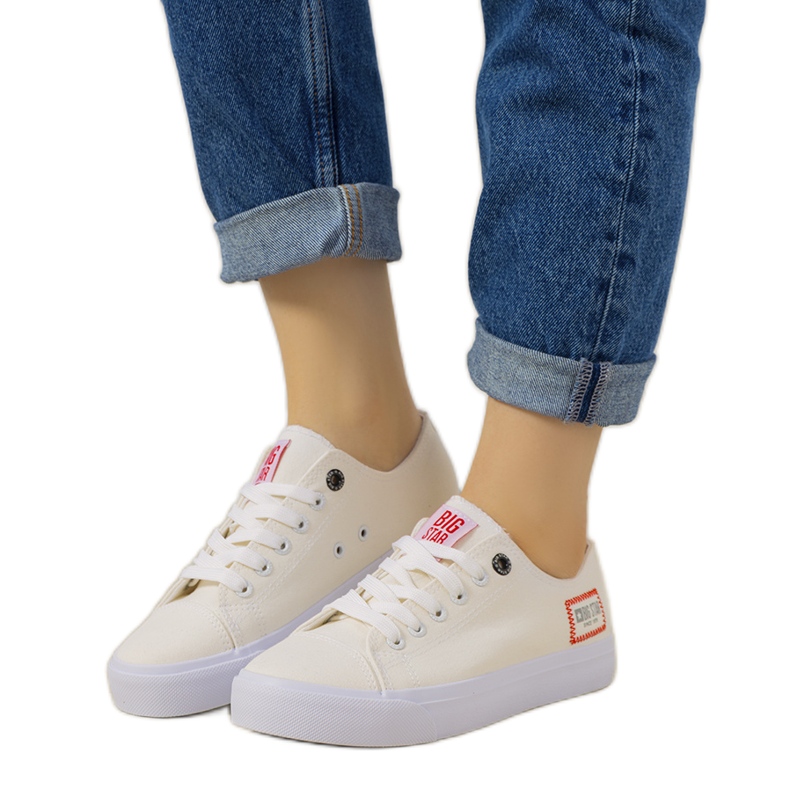 Tênis feminino Big Star branco HH274131