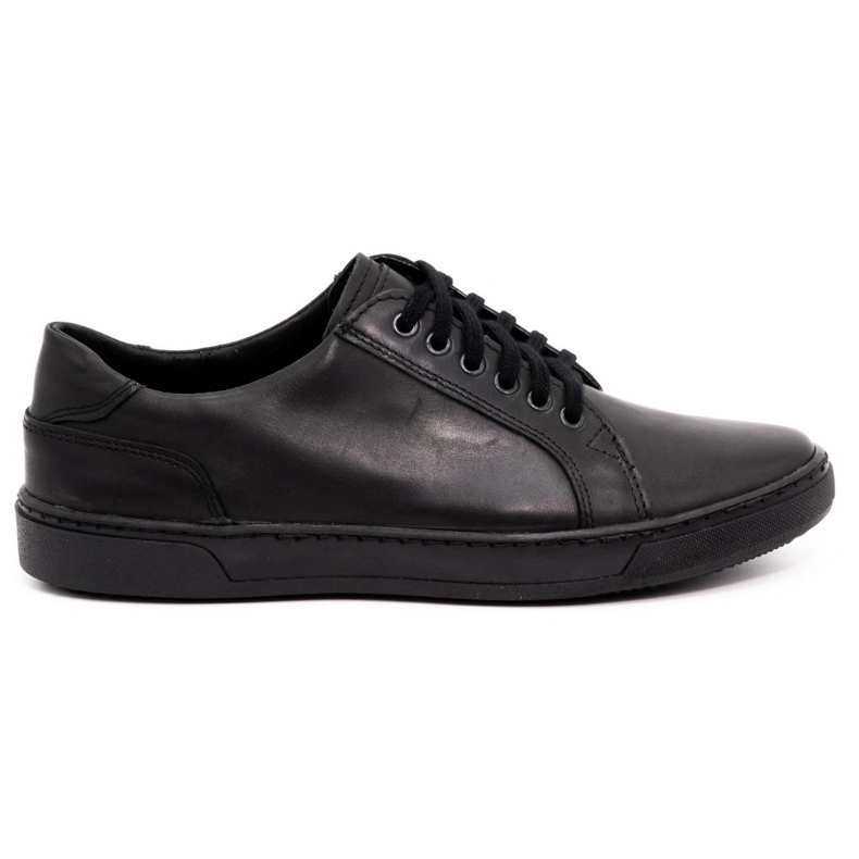 Olivier Sapatos de couro masculinos 932MP preto