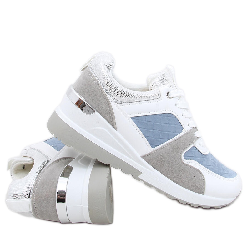 Tênis esportivo Adan Blue com cunha azul multicolorido