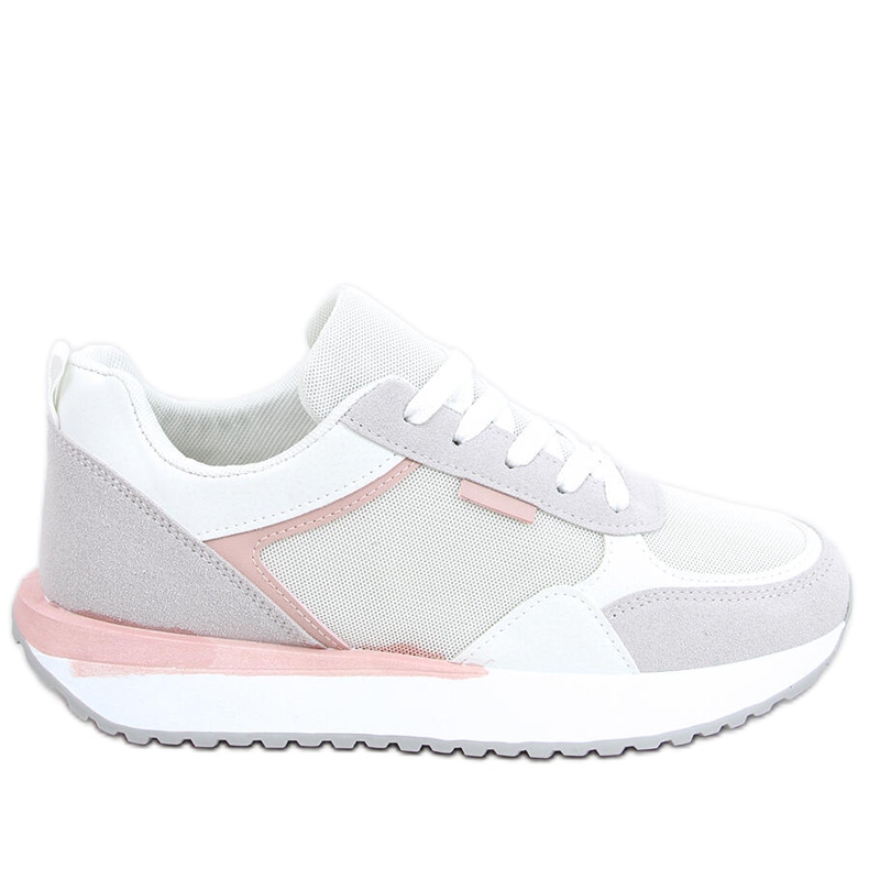 Tênis esportivo feminino Blas White branco multicolorido