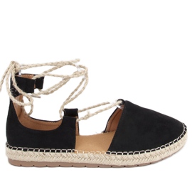 Alpargatas femininas Arely Black preto