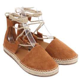 Alpargatas femininas Arely Camel castanho