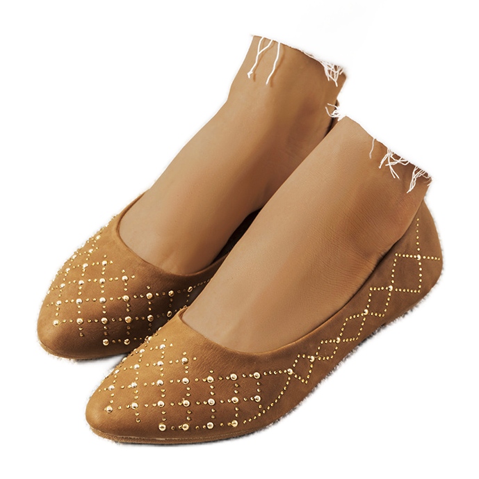 Bailarinas de camelo femininas Kaila castanho