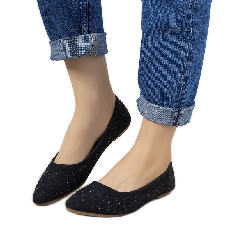 Bailarinas pretas femininas Kaila preto