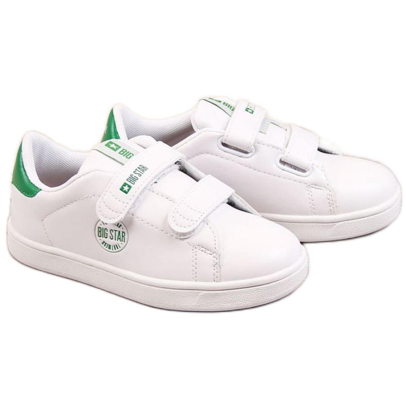 Tênis ecológico com velcro Big Star Jr DD374029 branco