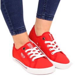 Tênis baixo têxtil Big Star W HH274061 vermelho