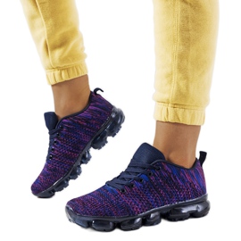 Anya tênis roxo tolet azul marinho rosa