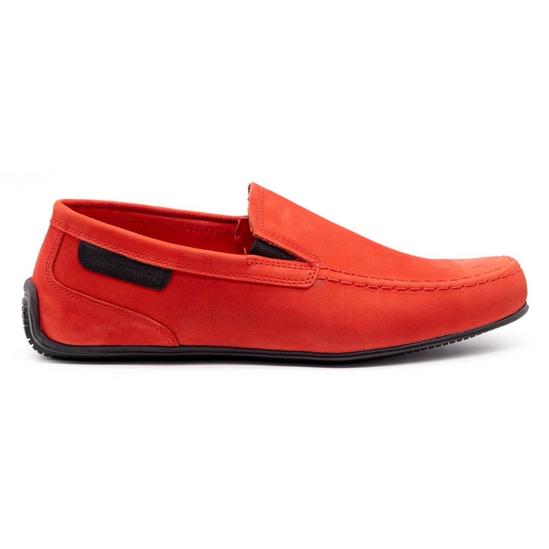 Polbut Mocassins de couro de homem 2105 vermelho