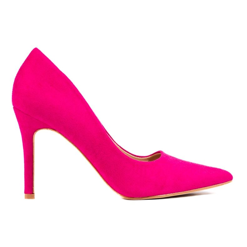 Goodin Stilettos fúcsia com camurça rosa Goodin Stilettos fúcsia com camurça rosa