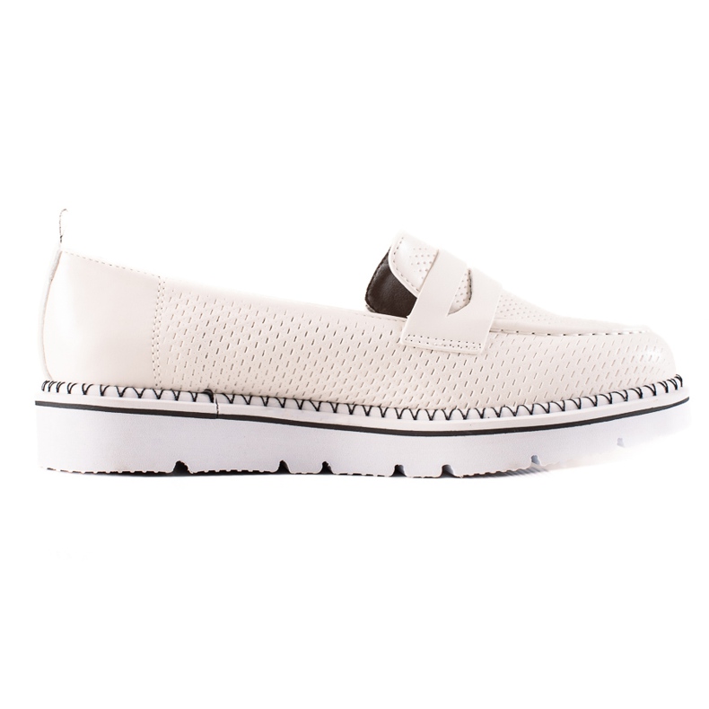 Goodin Mocassins casuais confortáveis branco