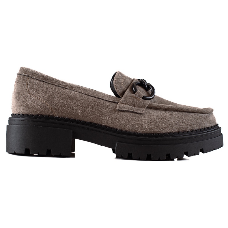 Mocassins da moda na plataforma LA.FI cinza