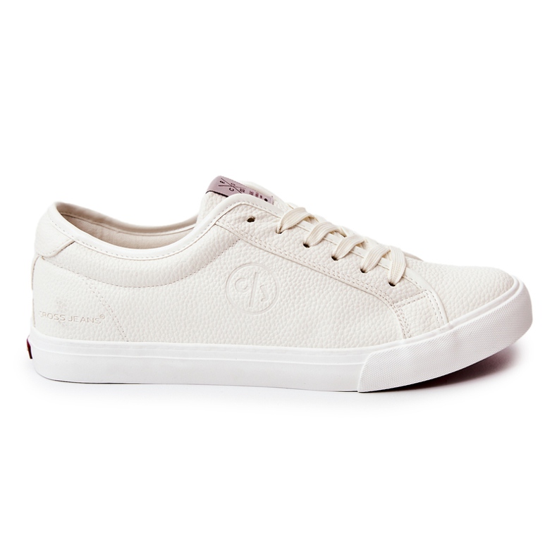 Cross Jeans Tênis masculino de couro jeans cruzado JJ1R4023C branco