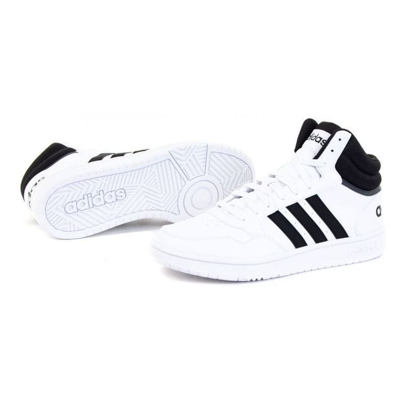 Tênis Adidas Hoops 3.0 Mid M GW3019 branco