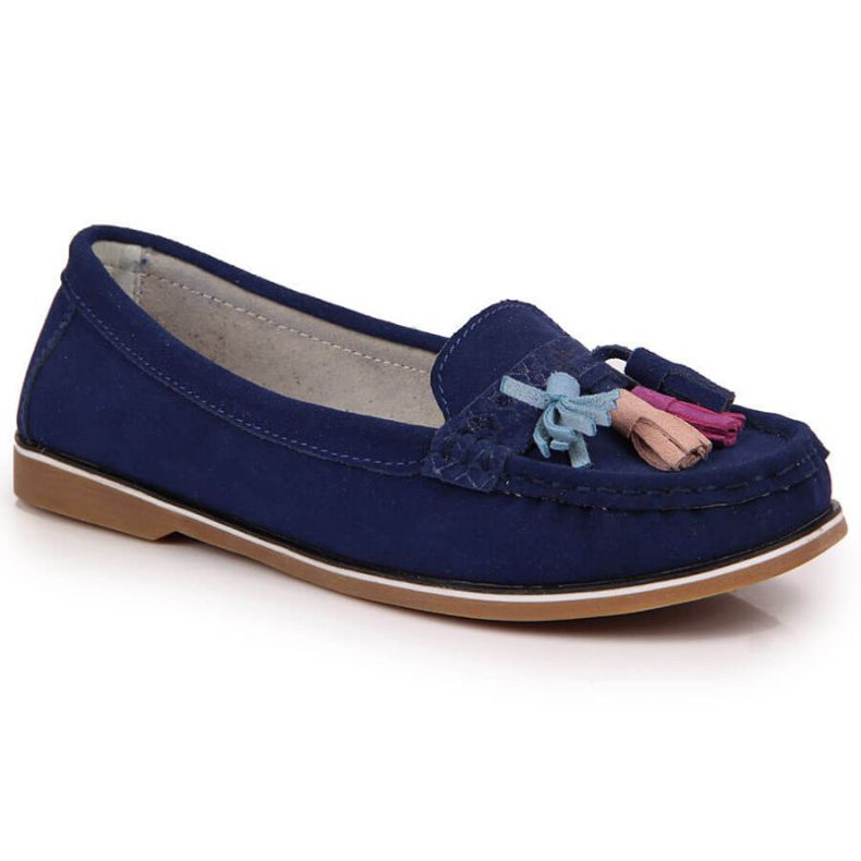 Evento Mocassins com franjas Jezzi W JEZ328A azul marinho