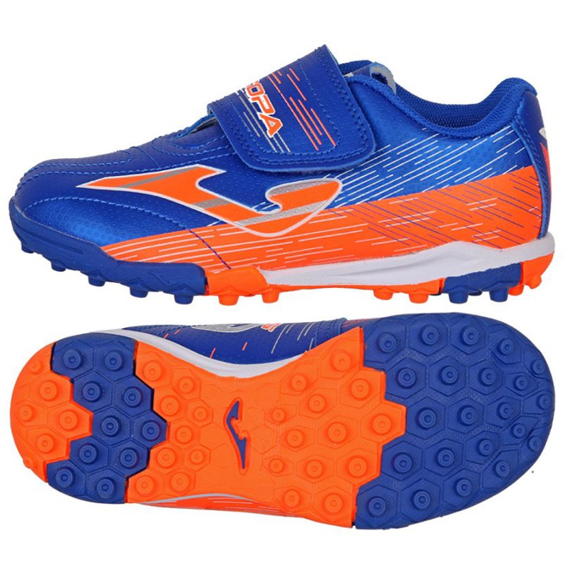 Joma Super Copa Jr 2209 Tf Jr SCJS2204TFV azul laranja azul