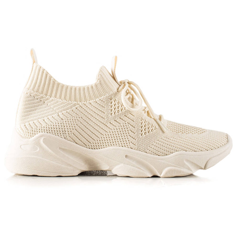 TRENDI Calçados esportivos têxteis bege