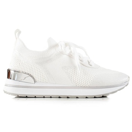 TRENDI Calçados Esportivos Brancos Com Brilho