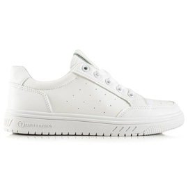 G2G/Good To Great Tênis esportivo branco com couro ecológico