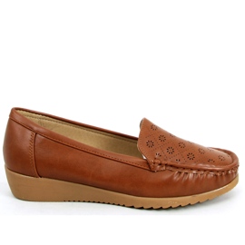 Mocassins femininos Cukki Camel a céu aberto marrom