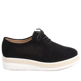 Sapatos com cadarço, alpargatas Guermo Black preto