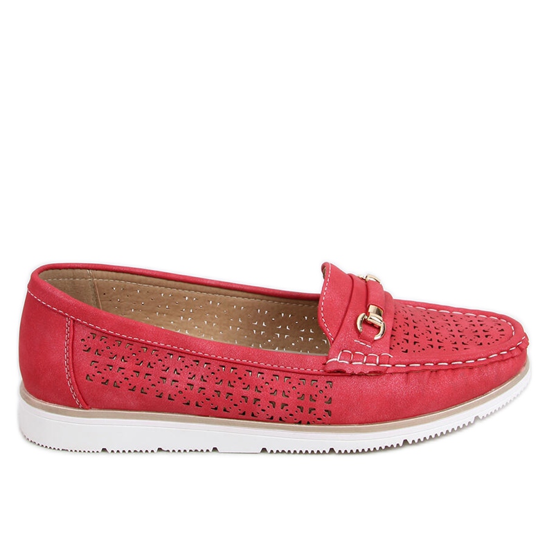 Mocassins femininos Senda Red vermelho