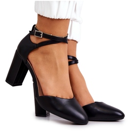 Bombas com fivela Sergio Leone SK851 Preto Bombas com fivela Sergio Leone SK851 Preto