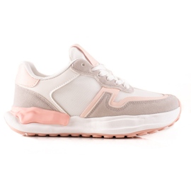 TRENDI Calçado desportivo bege multicolorido