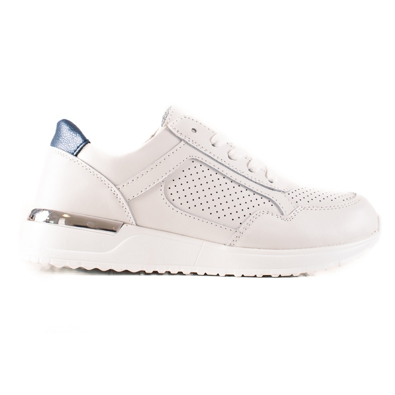 Tênis de couro VINCEZA branco