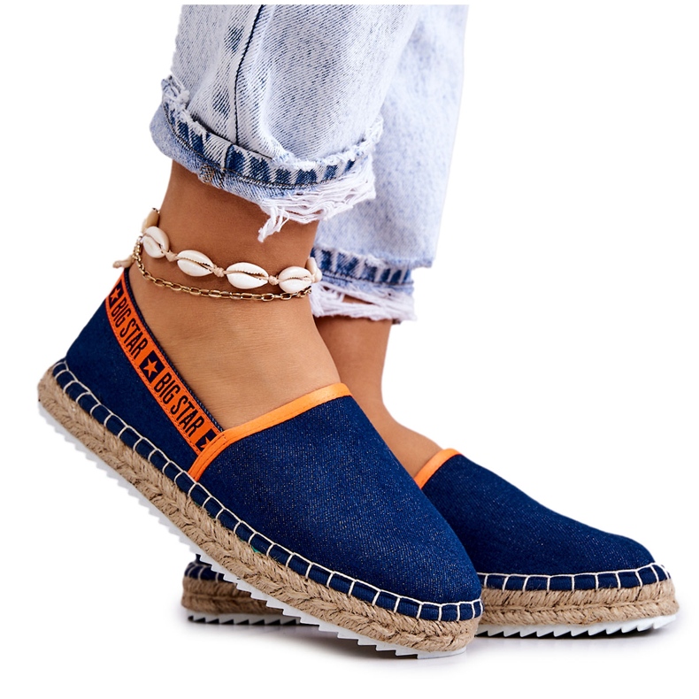Alpercatas slip-on Big Star JJ274877 Azul marinho