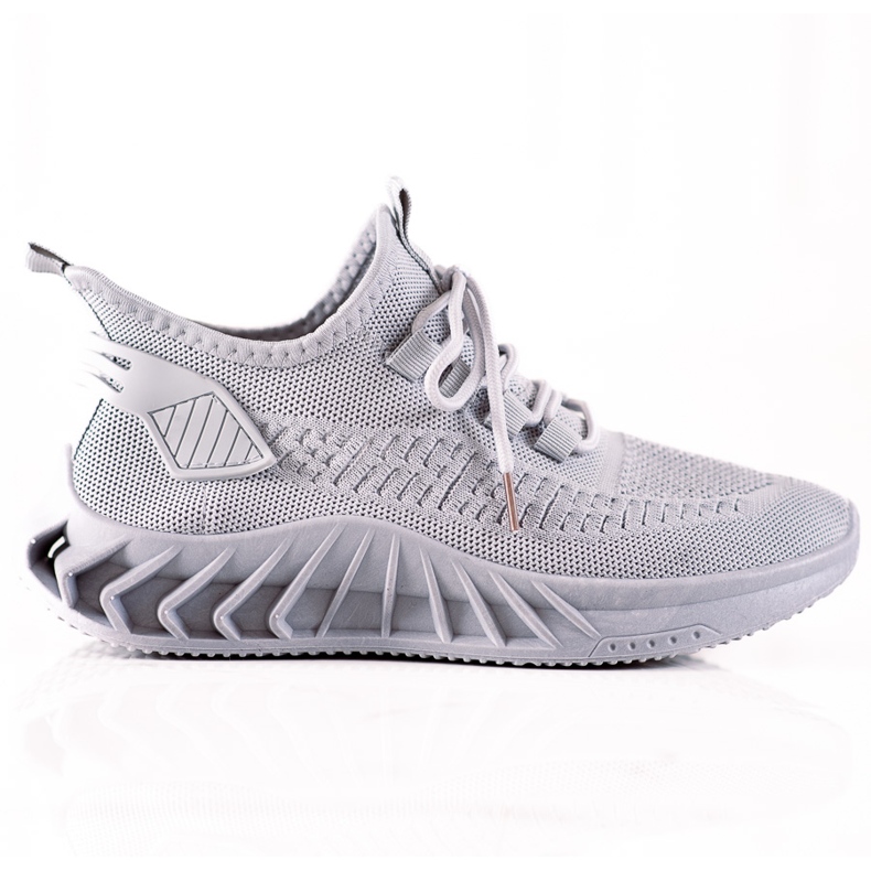 TRENDI Tênis Têxtil Cinza