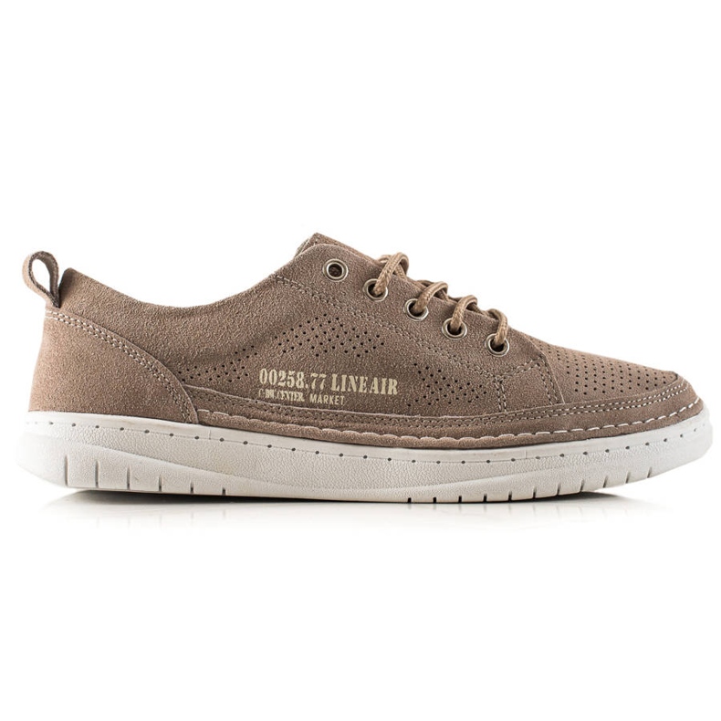 Evento Tênis de couro marrom castanho