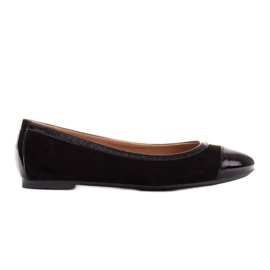Marco Shoes Bailarinas confortáveis ​​com um caimento preto