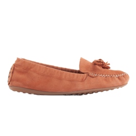 Marco Shoes Mocassins flexíveis com elástico laranja