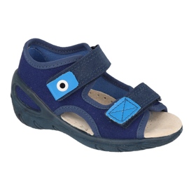 Calçado infantil Befado pu 065P170 azul marinho azul azul