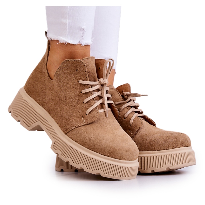 Sapatos na sola maciça Nicole 2701/060 Bege