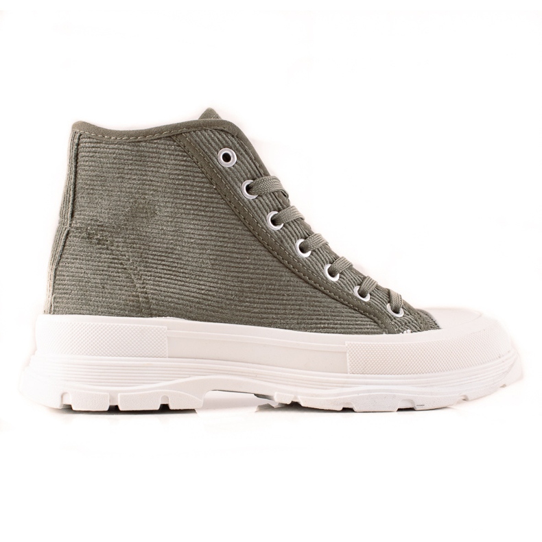 Sweet Shoes Tênis de camurça alta verde