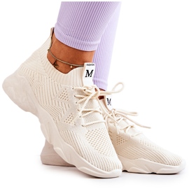 PS1 Tênis Esportes Tênis Tecido Bege Claro Nolene