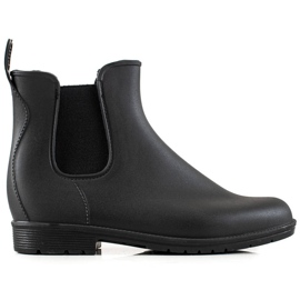 TRENDI Botas de chuva pretas clássicas preto
