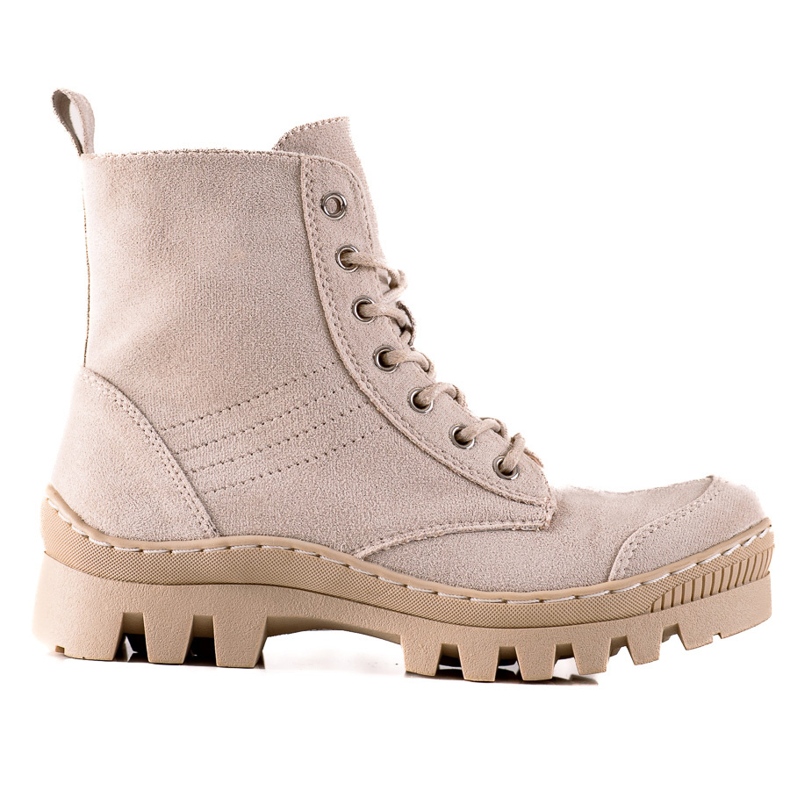 S. BARSKI Botas com cadarço por S.BARSKI bege