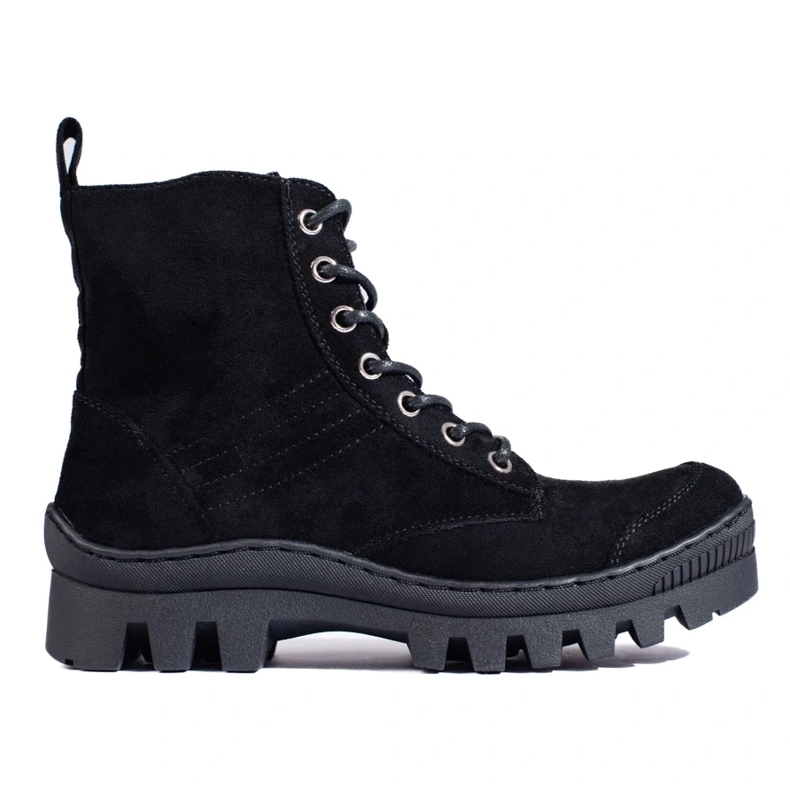 S. BARSKI Botas com cadarço por S.BARSKI preto