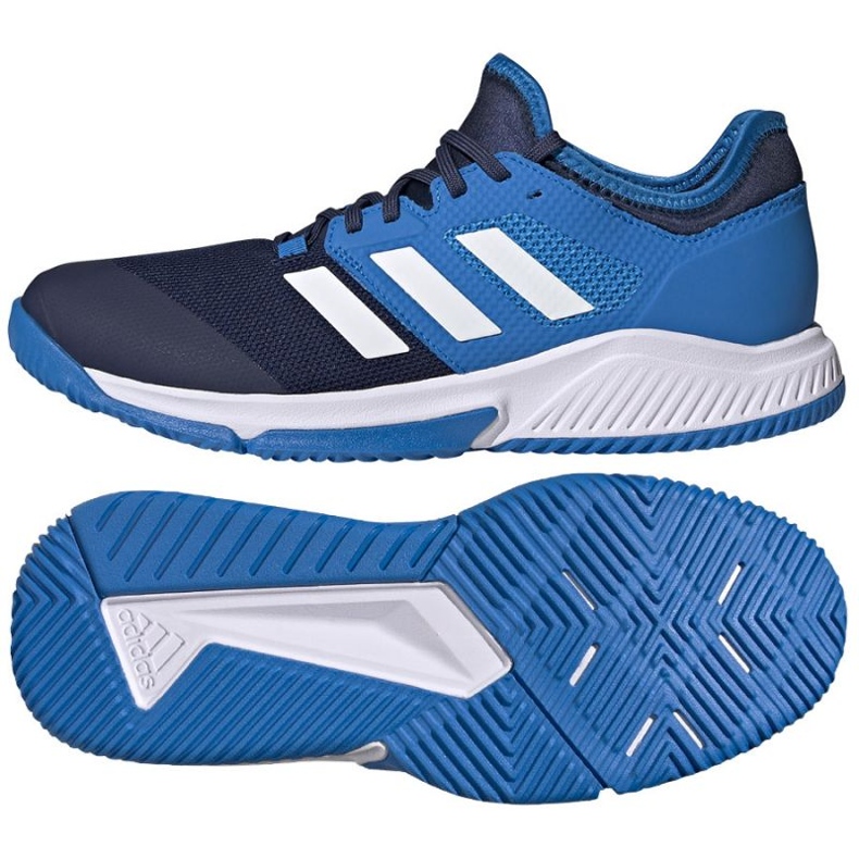 Tênis adidas Court Team Bounce M GW5063 azul azuis e azul marinho