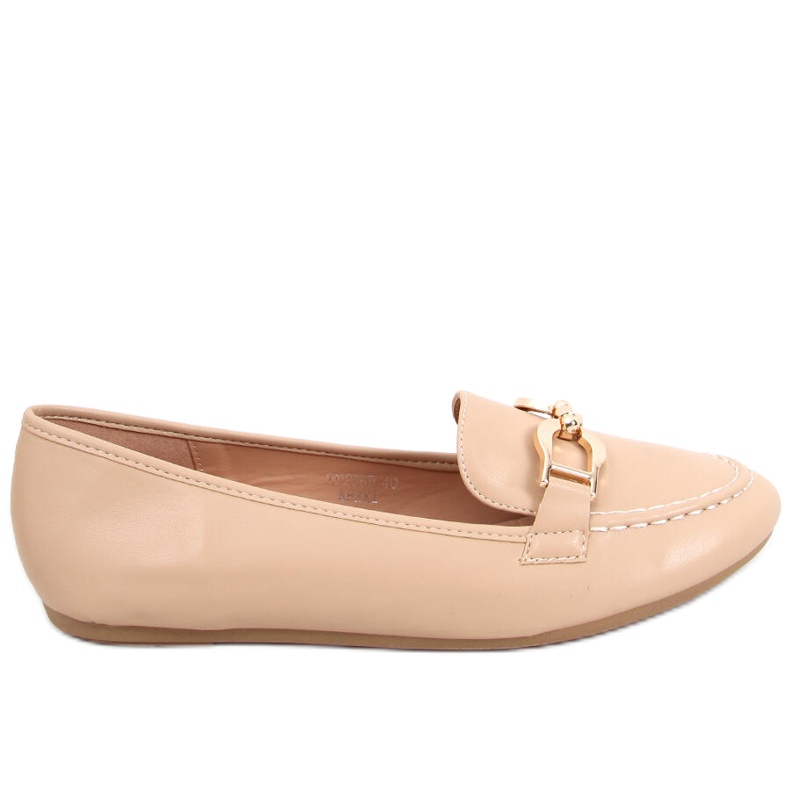 Mocassins femininos Amiya Khaki bege