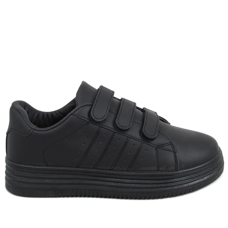 Saanvi Negro Tênis de velcro preto